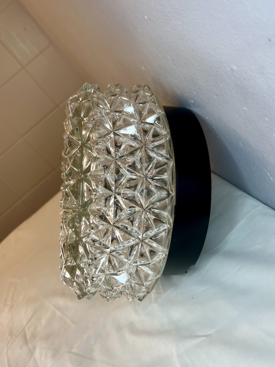 1970s Crystal Ceiling Light -photo-3