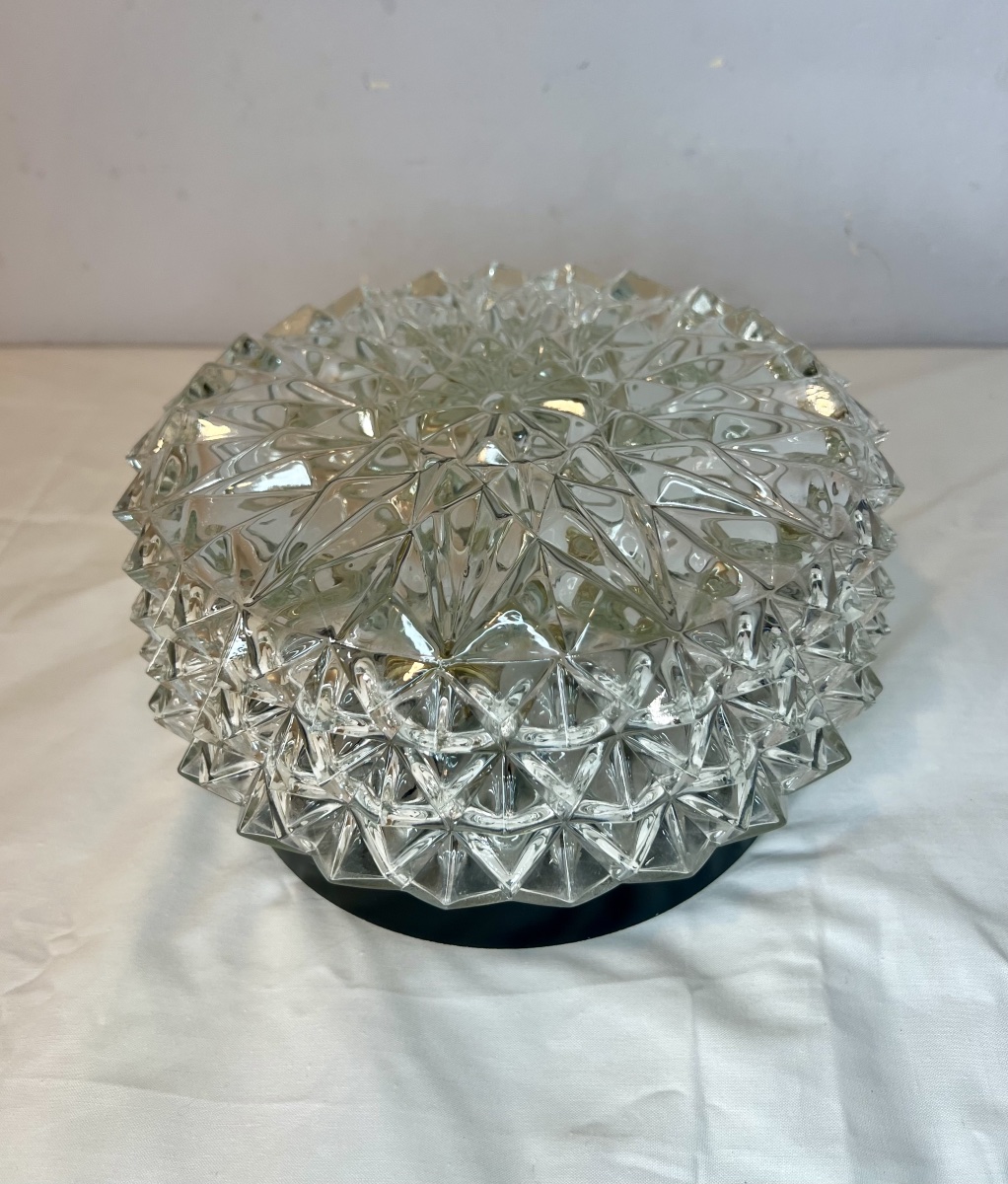 1970s Crystal Ceiling Light 