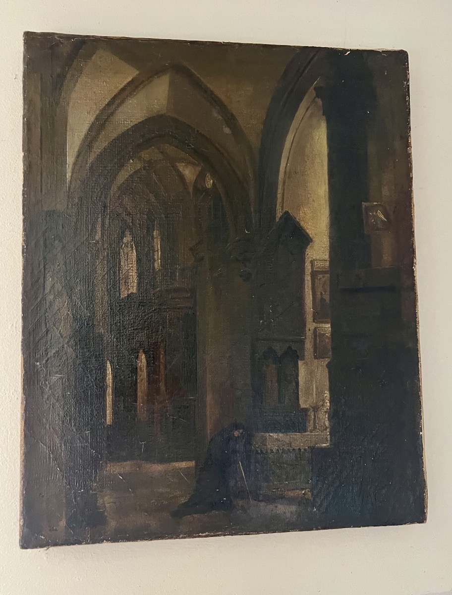 Huile sur toile d’époque XIX