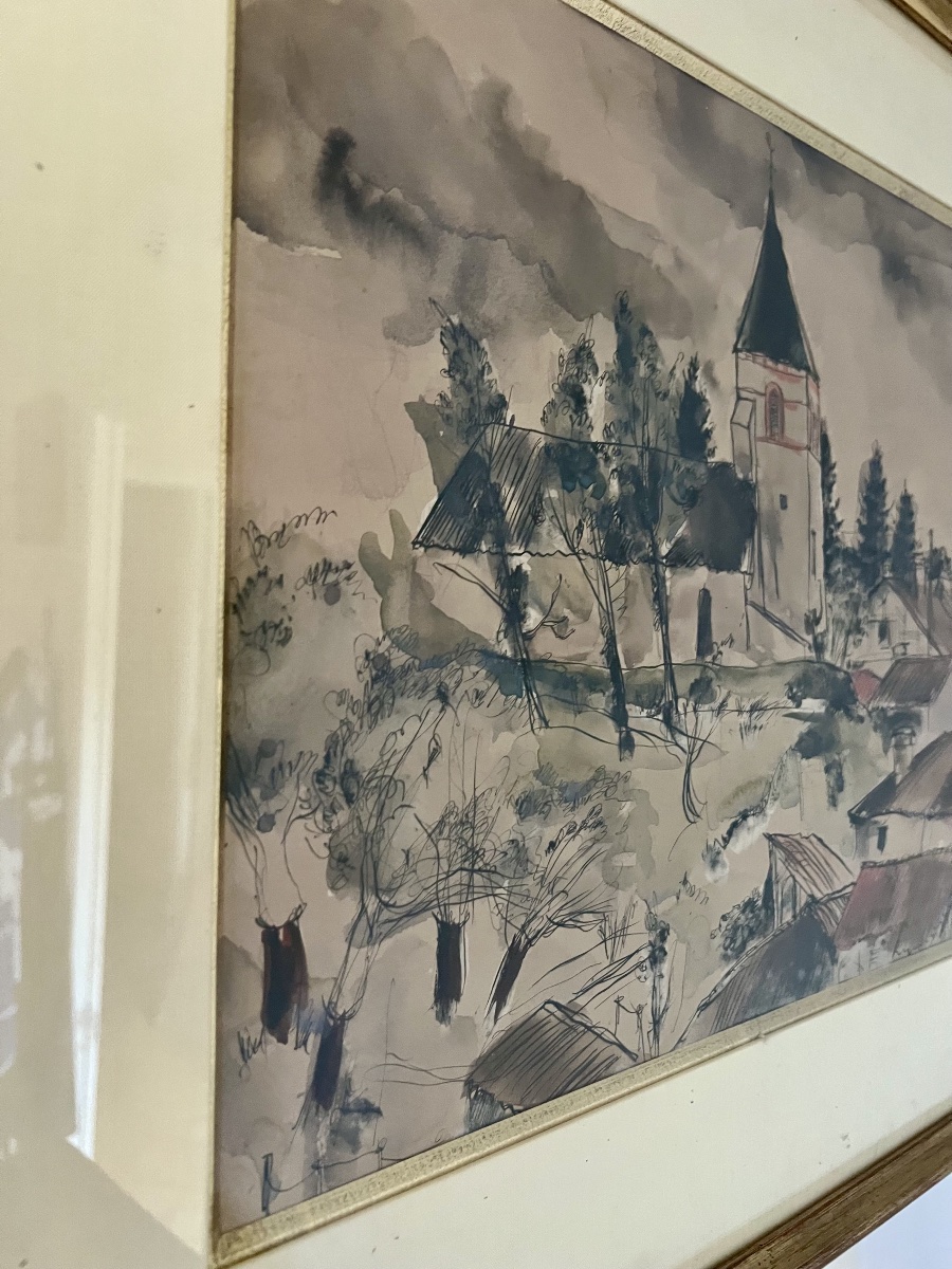 Watercolor By André Dunoyer De Segonzac-photo-4
