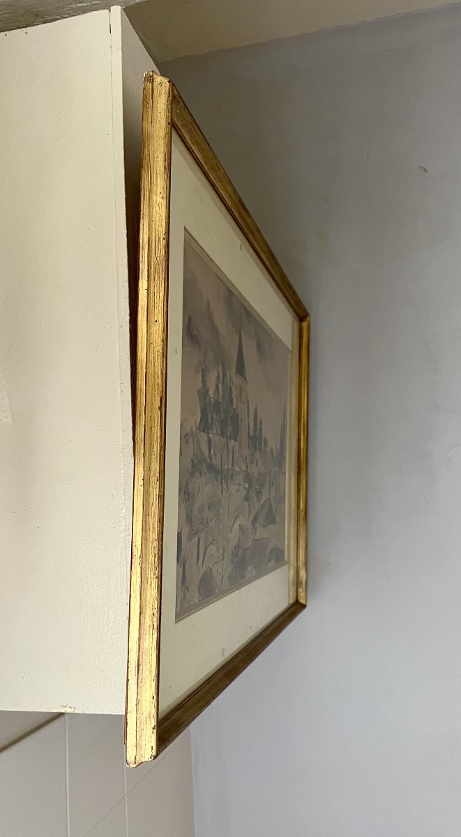 Watercolor By André Dunoyer De Segonzac-photo-2