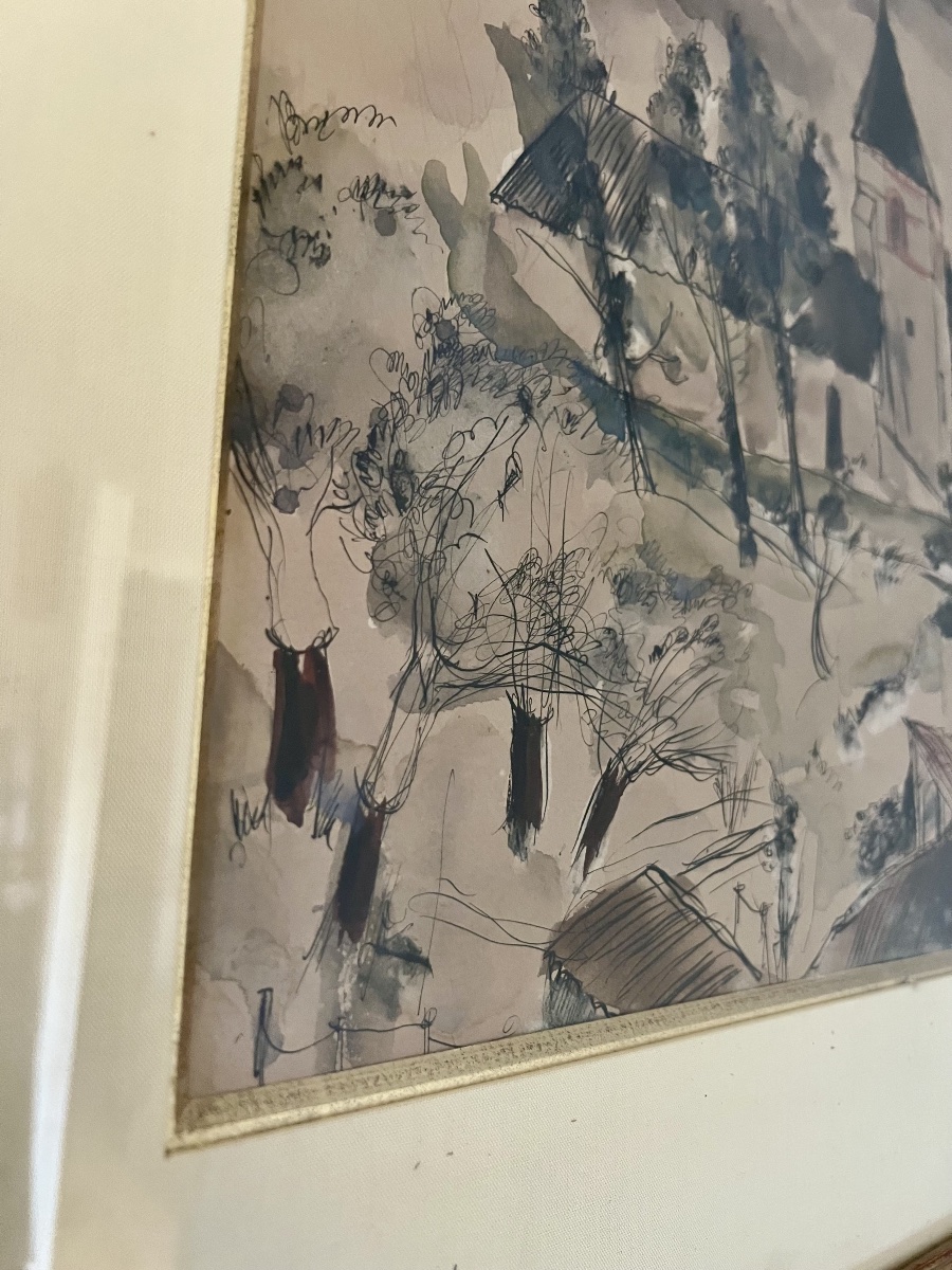 Watercolor By André Dunoyer De Segonzac-photo-6
