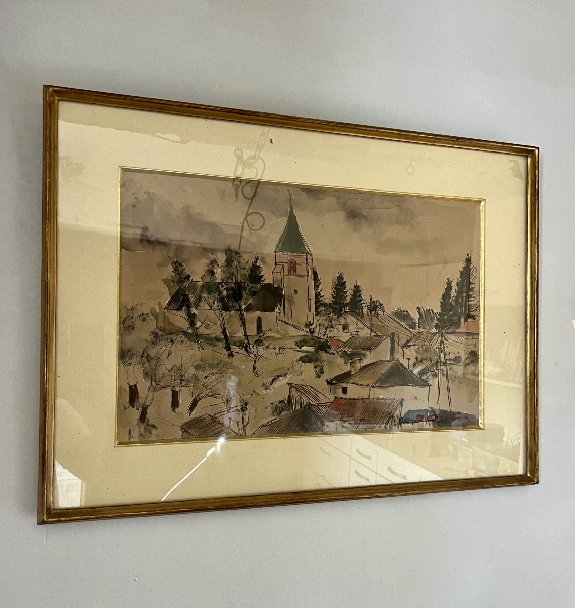 Watercolor By André Dunoyer De Segonzac