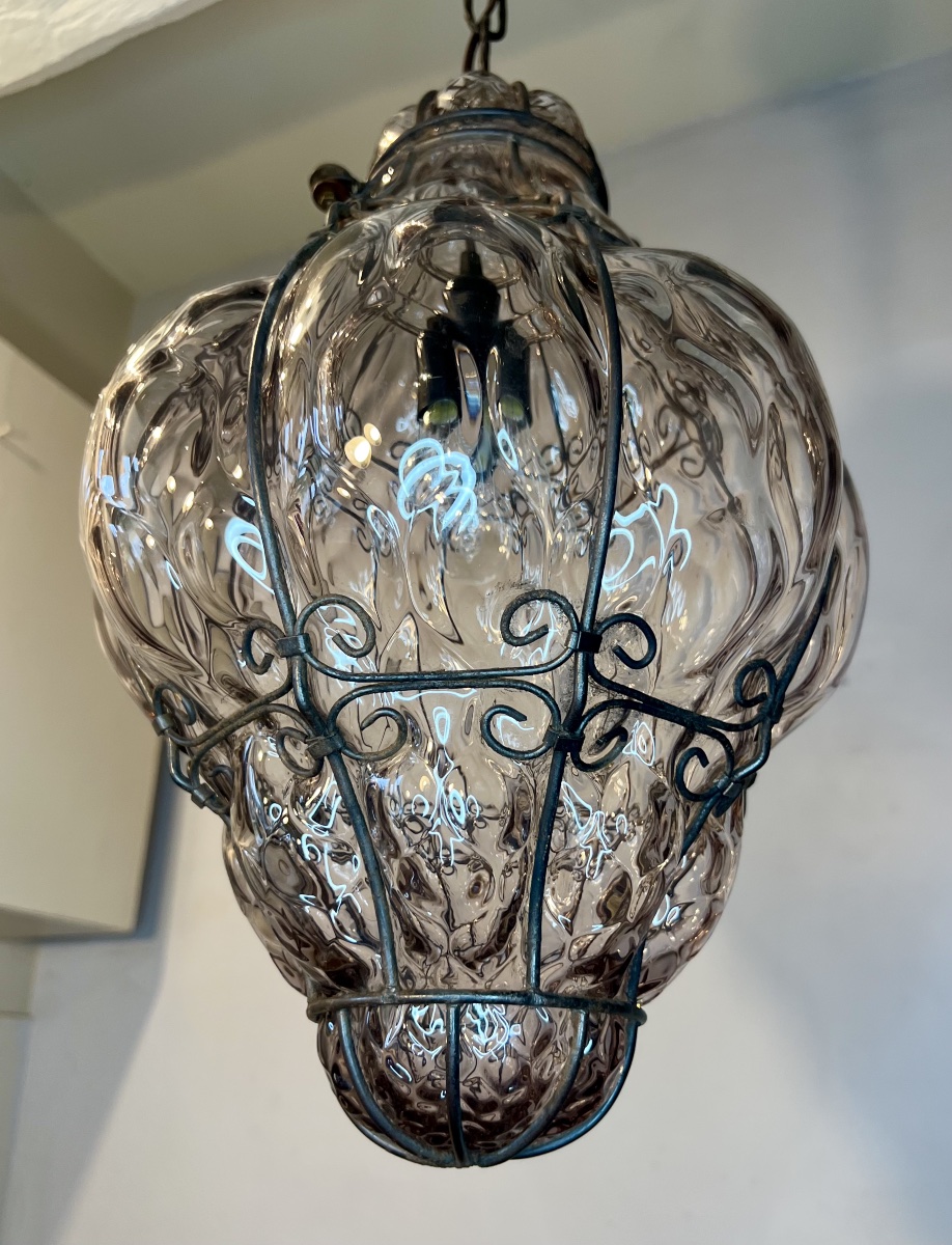 Venetian Murano Blown-glass Lantern -photo-2