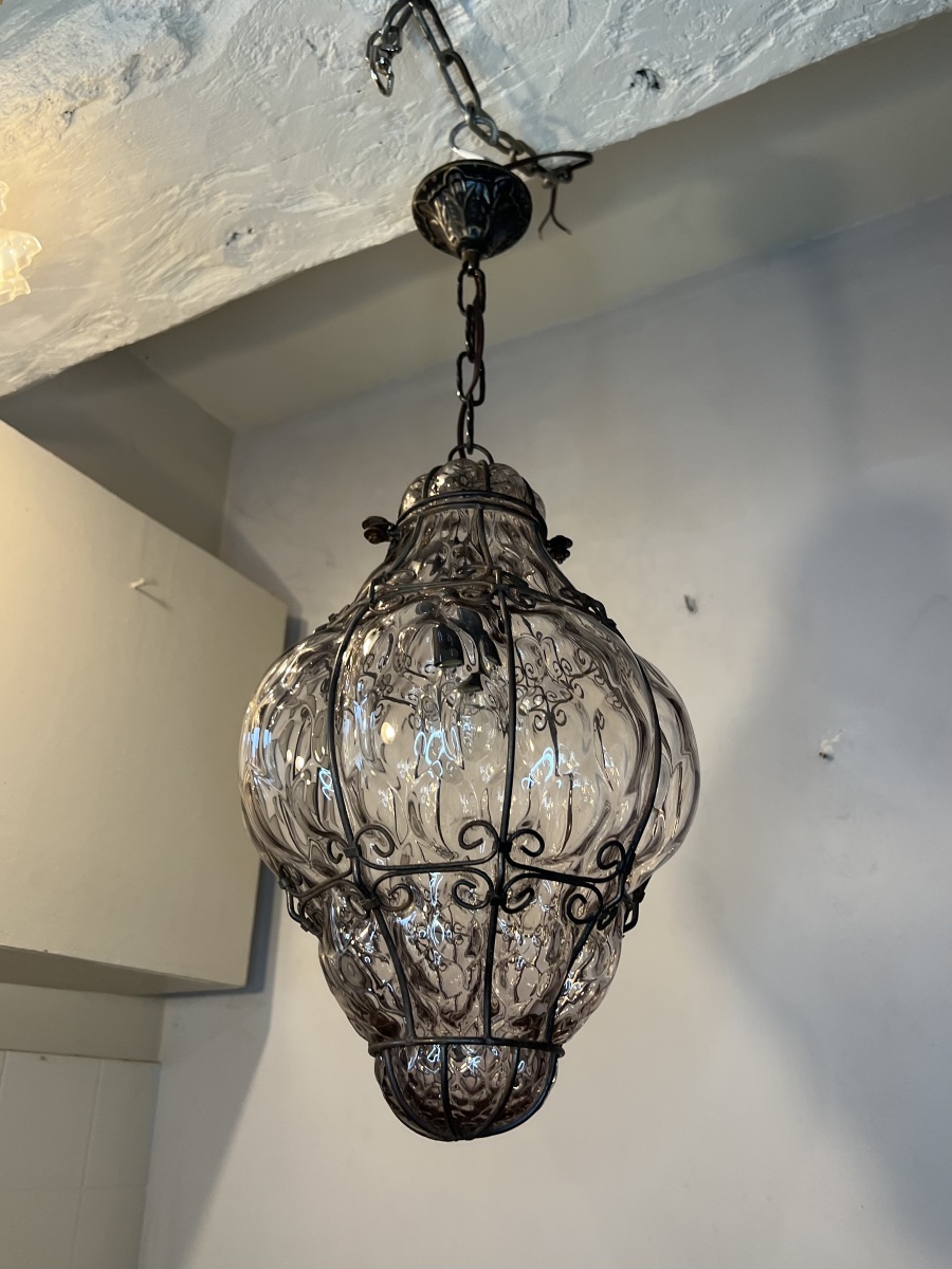 Venetian Murano Blown-glass Lantern -photo-4