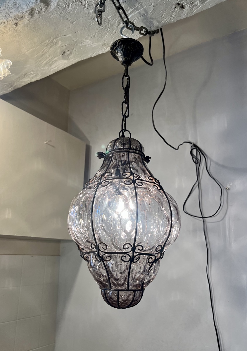 Venetian Murano Blown-glass Lantern -photo-1