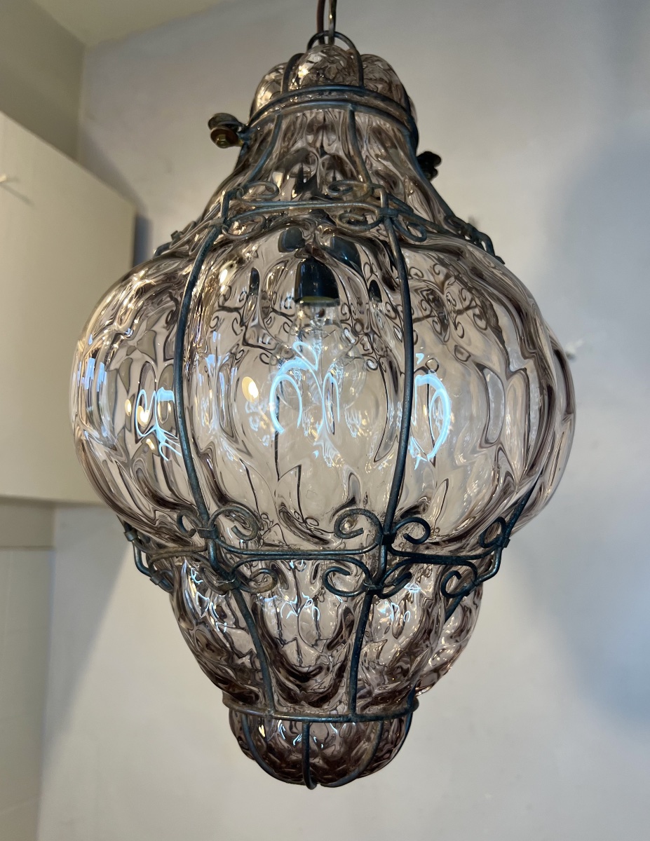Venetian Murano Blown-glass Lantern -photo-2