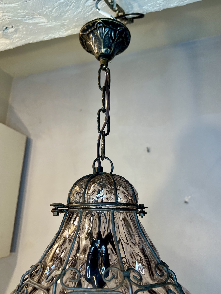 Venetian Murano Blown-glass Lantern -photo-3