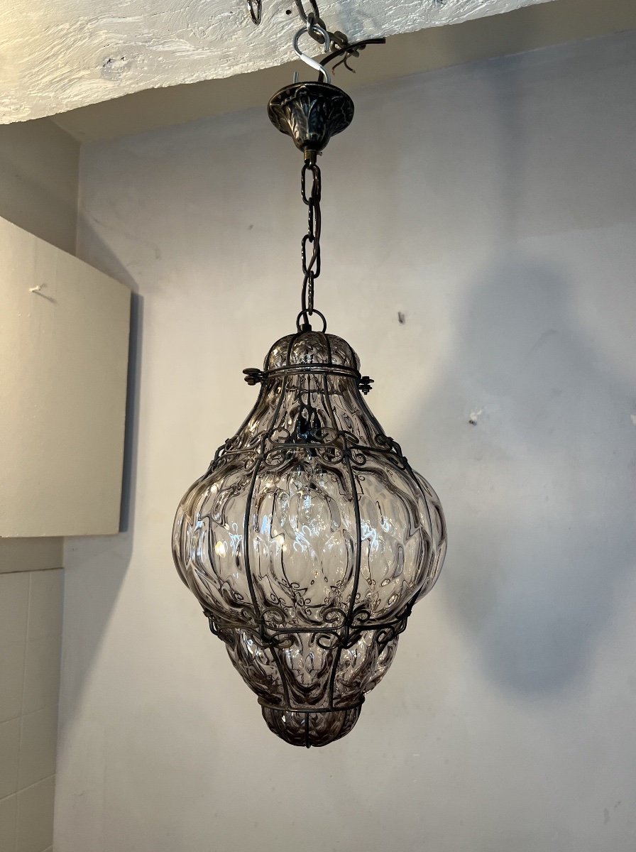 Venetian Murano Blown-glass Lantern -photo-5