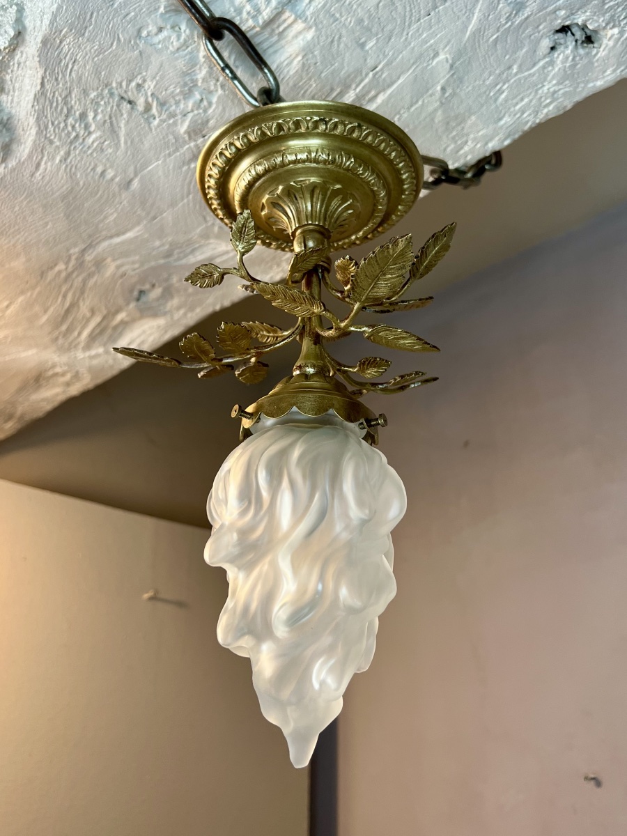 Plafonnier floral art nouveau -photo-2