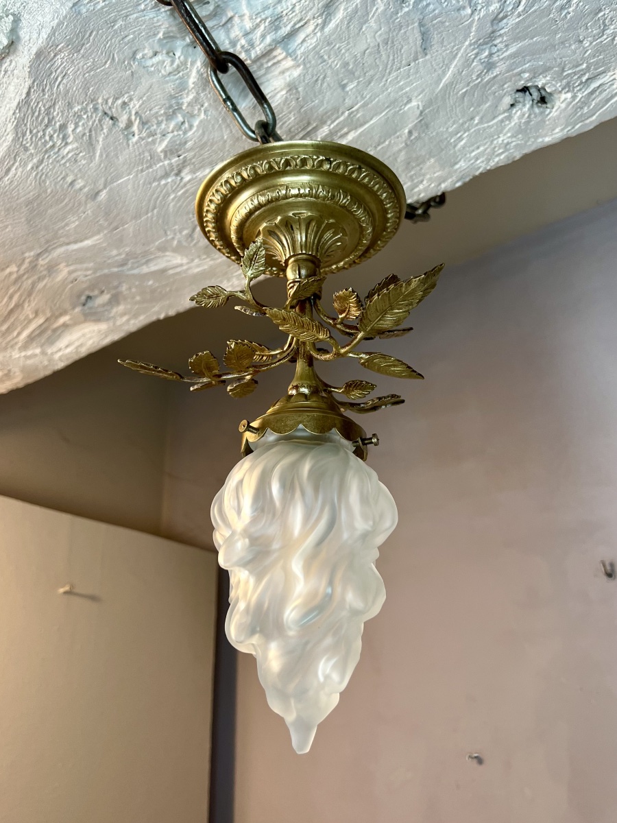 Plafonnier floral art nouveau -photo-4