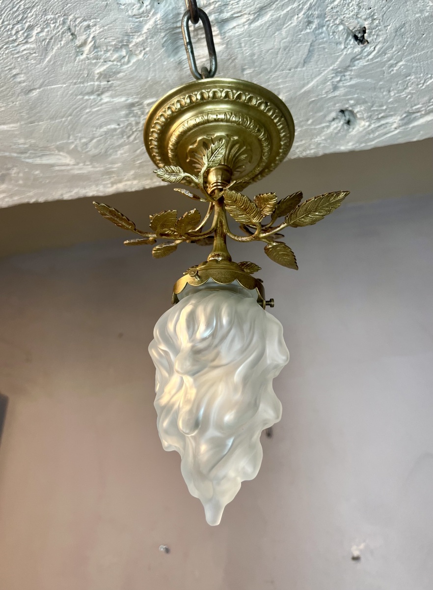 Plafonnier floral art nouveau -photo-5