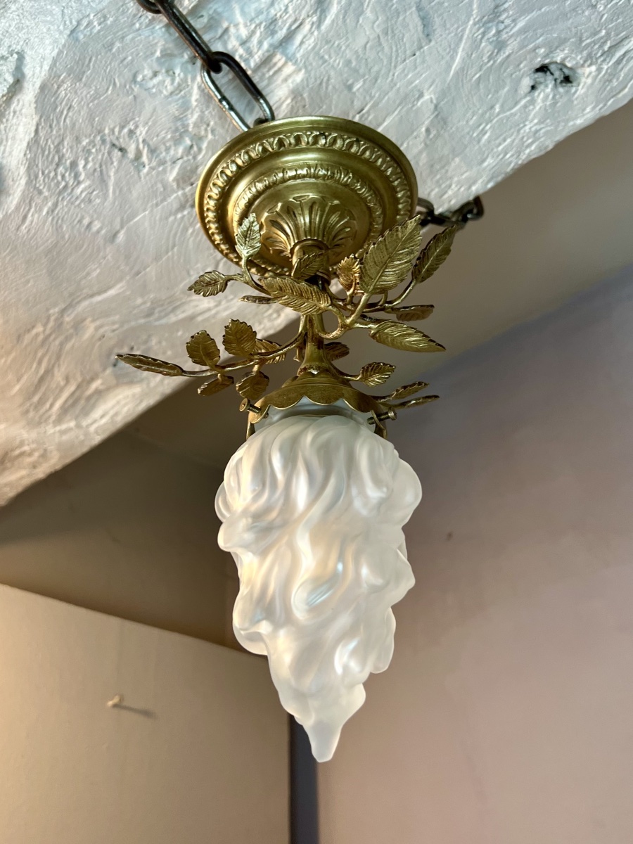 Plafonnier floral art nouveau 