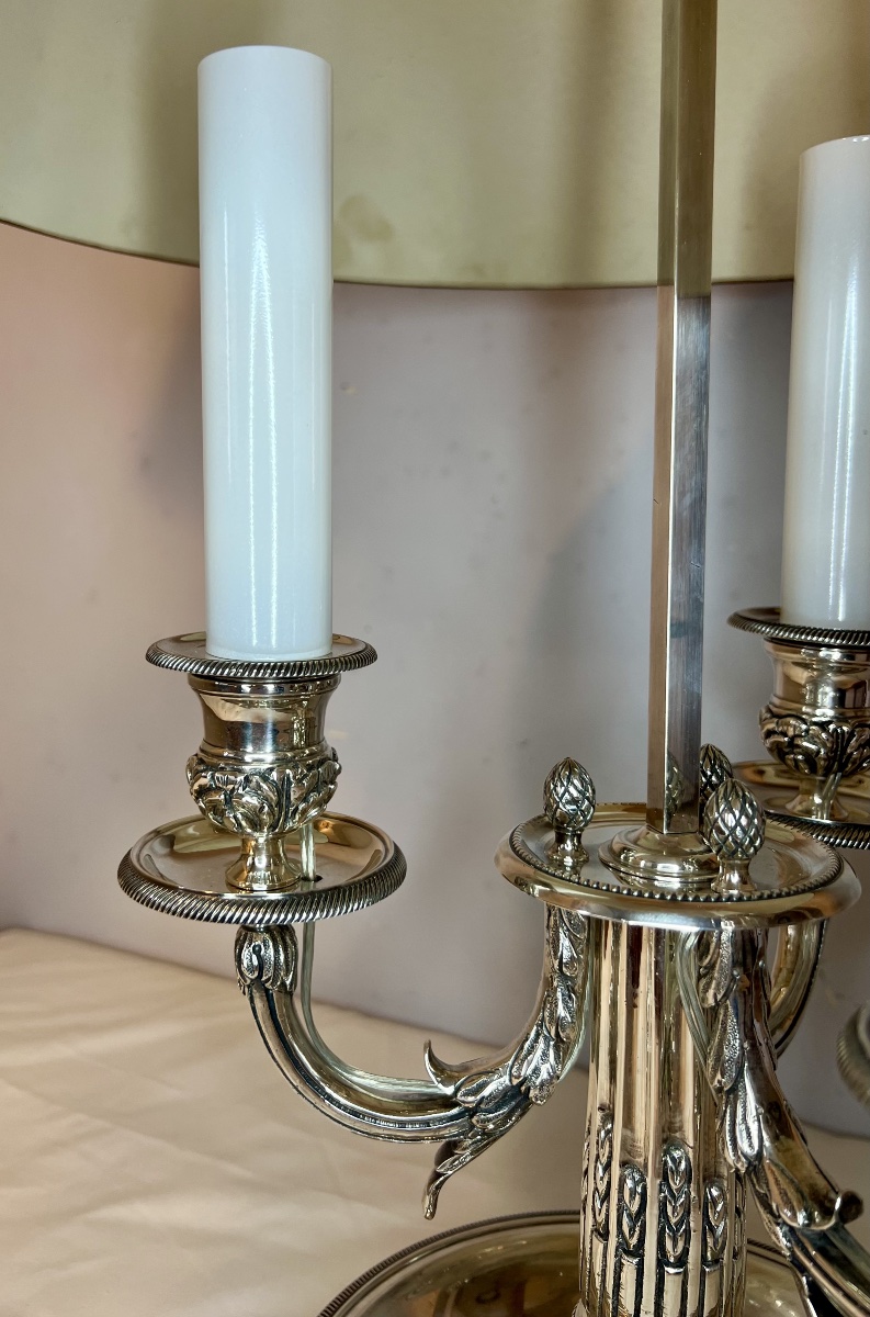 Silver-colored Louis XVI-style Hot Water Bottle Lamp-photo-7