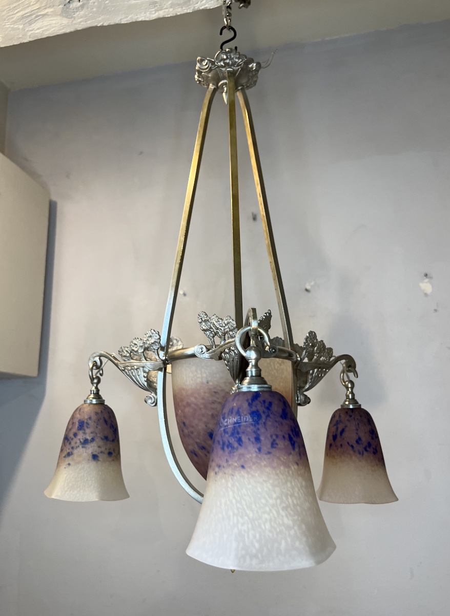 Schneider Art Deco Chandelier -photo-5