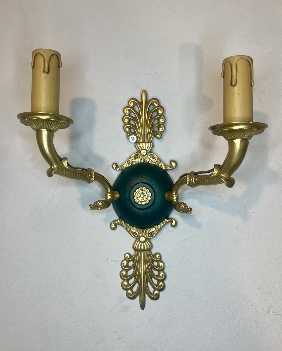 Paire d’appliques 2 lumières style empire -photo-3