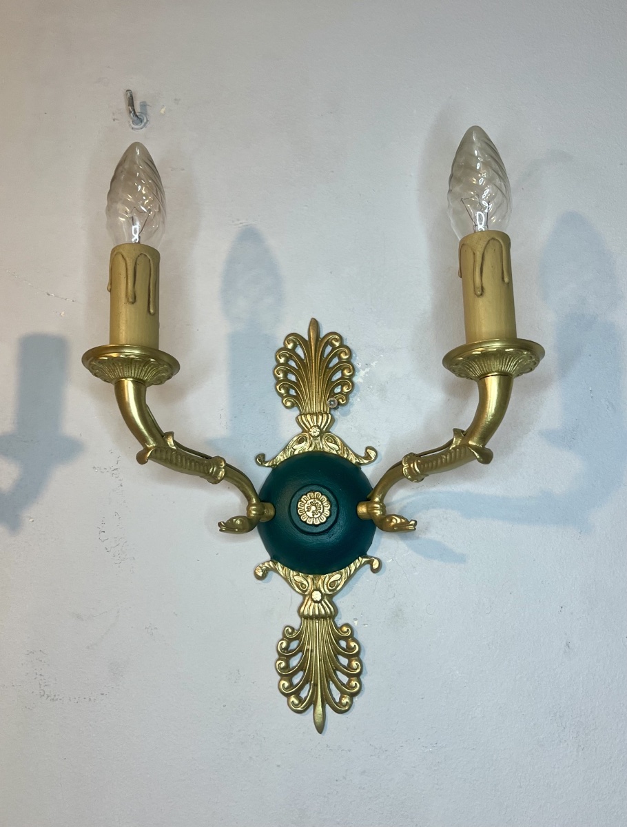 Paire d’appliques 2 lumières style empire -photo-7