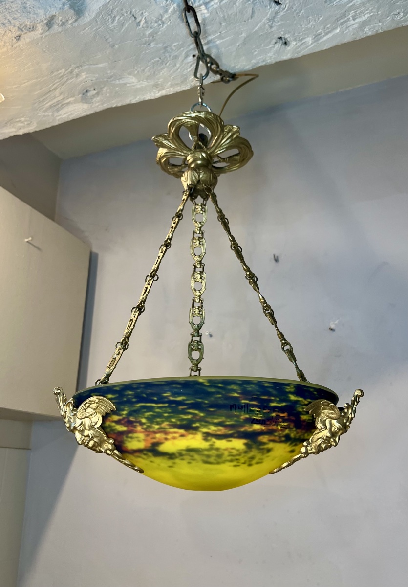 Muller Glass Paste Pendant Ceiling Chandelier -photo-1