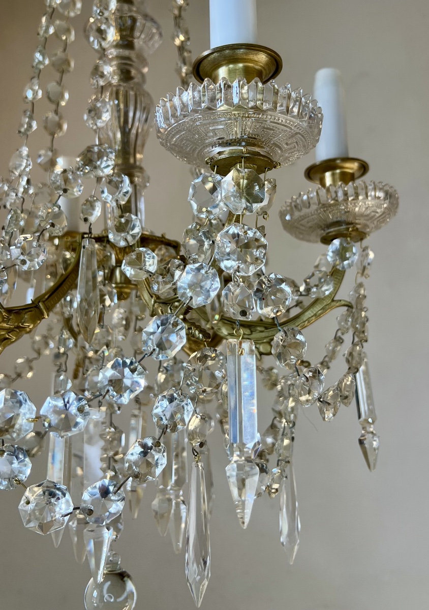 Lustre cristal style Louis XVI-photo-3