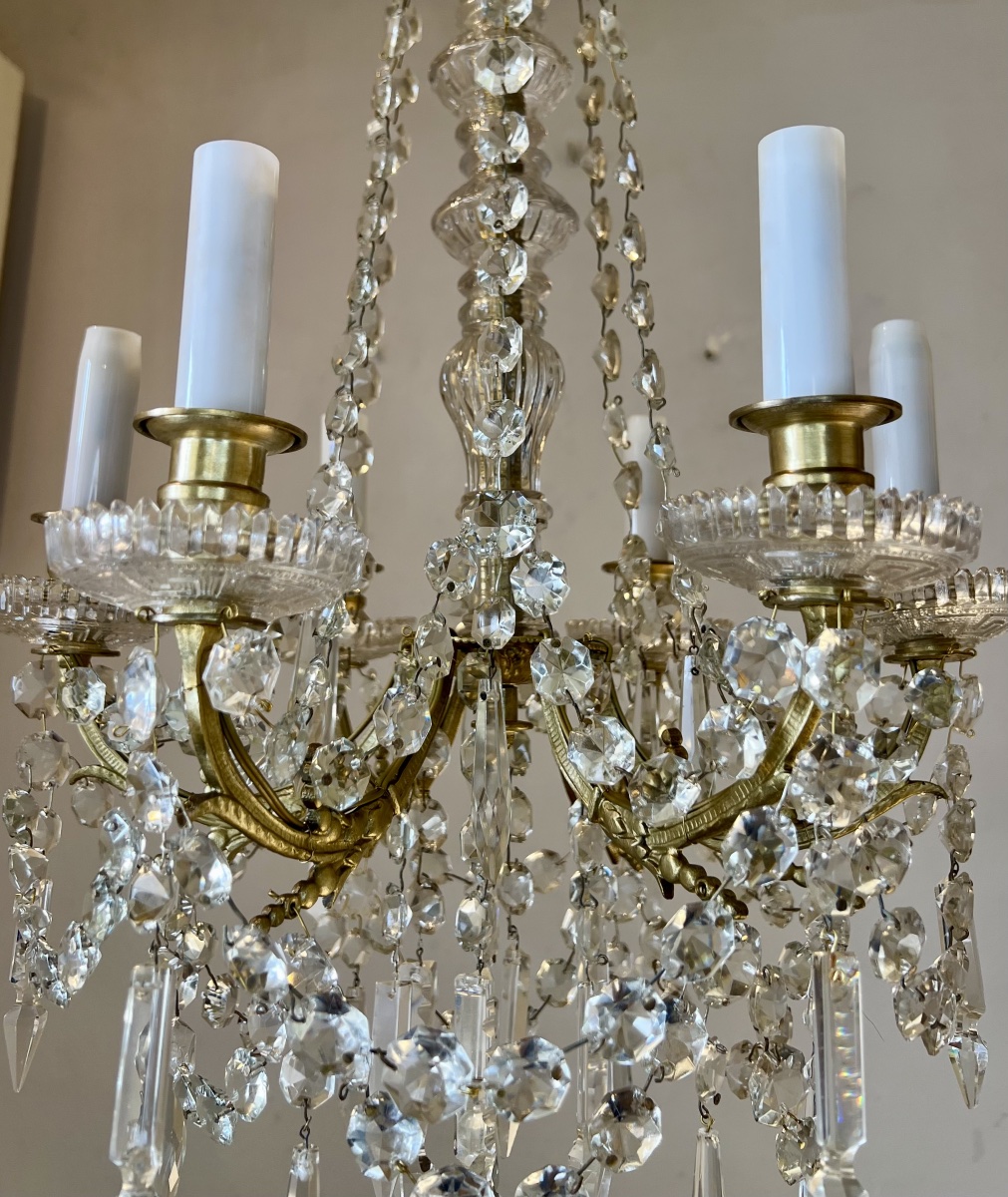 Lustre cristal style Louis XVI-photo-6