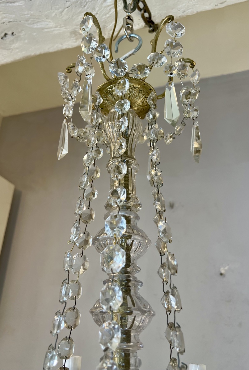 Lustre cristal style Louis XVI-photo-7