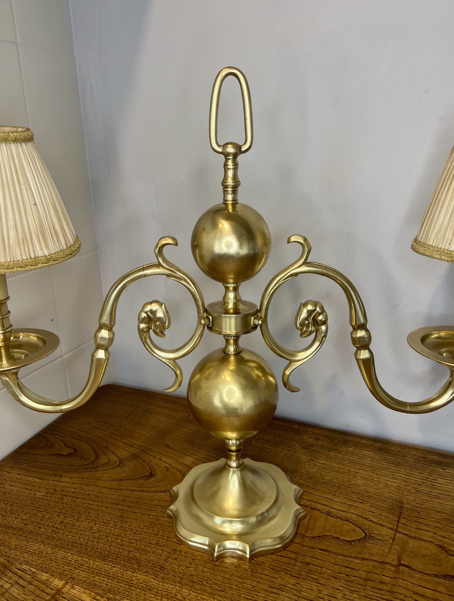 Paire de lampes style hollandais-photo-2