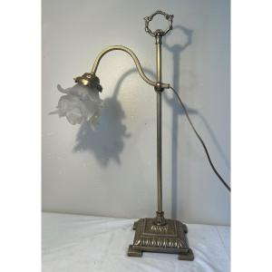 Table Lamp, Bronze Desk