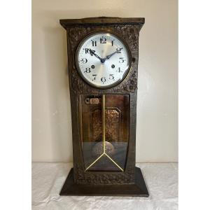 Large Table Clock Decorated By Leon Provins