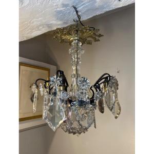 Small Crystal Pendant Ceiling Chandelier