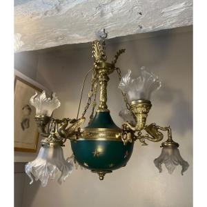 Empire Style Chandelier 6 Lights 