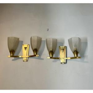 Paire d’appliques art déco 
