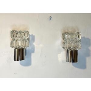 Paire d’appliques vintage 