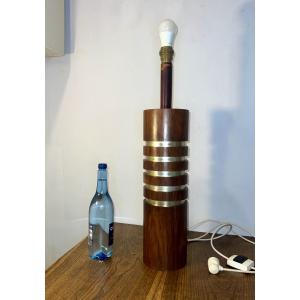 1970s Mahogany Floor Lamp 