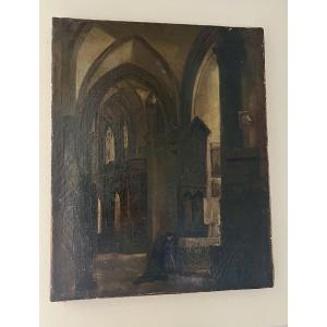 Huile sur toile d’époque XIX