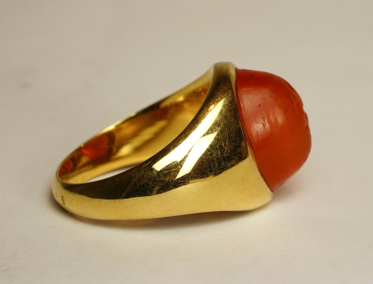 Roman Intaglio On Carnelian. Pantheistic Goddess.-photo-2