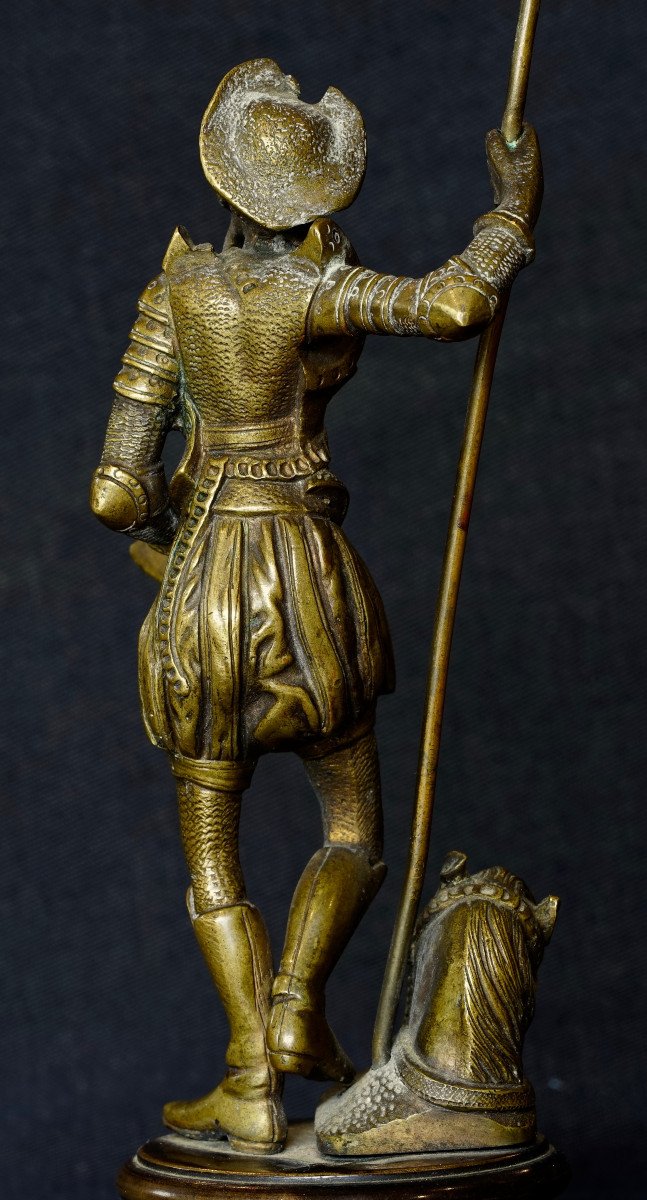 Joli bronze sur piédouche : Don Quichotte-photo-4