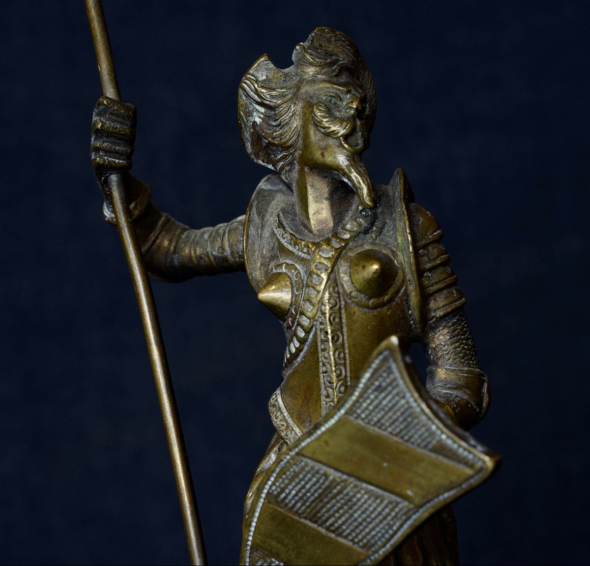 Joli bronze sur piédouche : Don Quichotte-photo-1