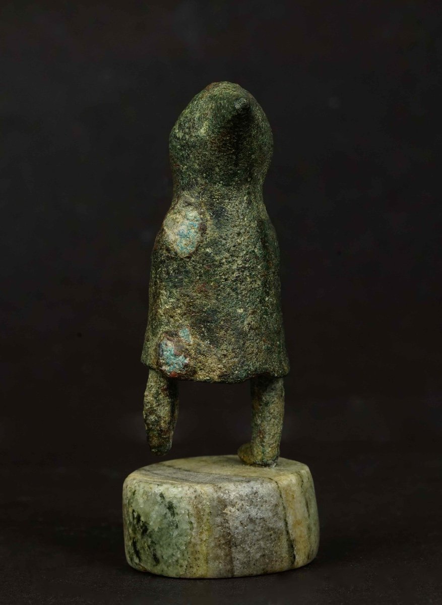 Gallo-roman Bronze: Genius With Cucullus, Télesphore. -photo-3