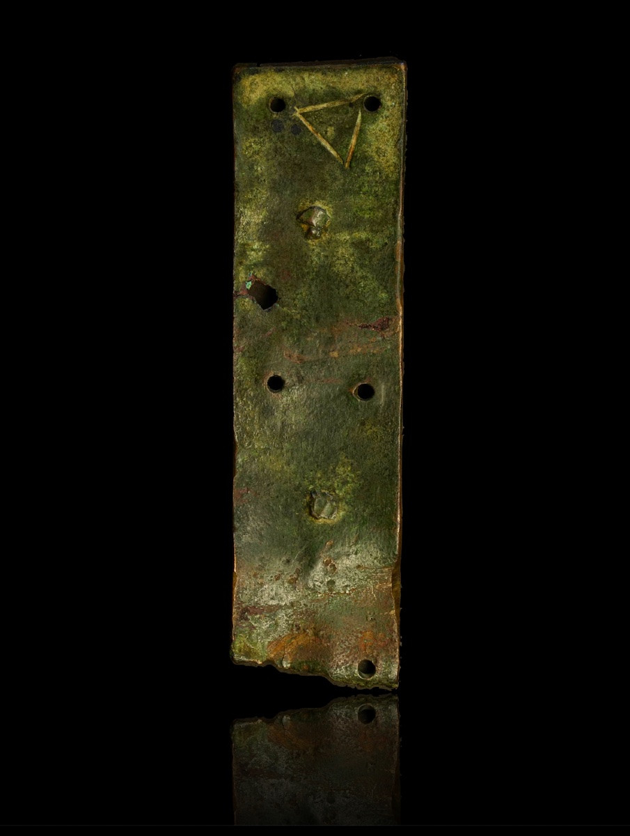 Fragment Of A Cross Decorated With Champlevé Enamel, Limoges, 13th Century-photo-3