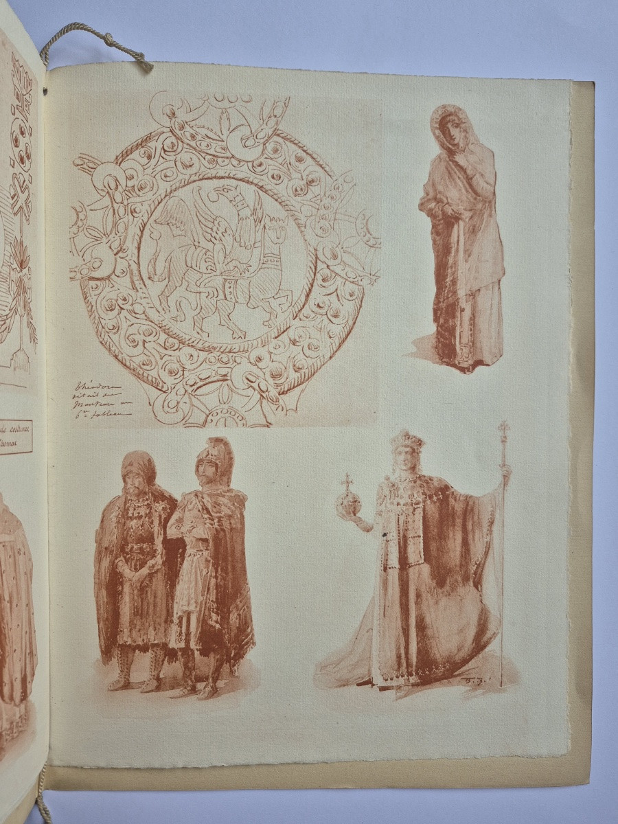 René LALIQUE livre lithographies THÉODORA Théâtre Sarah Bernhardt 1902-photo-2