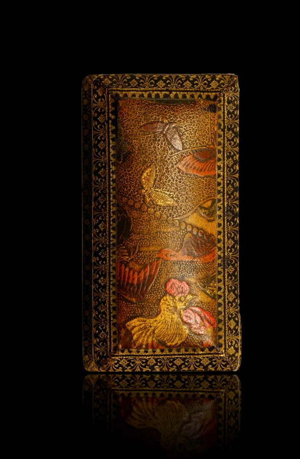 JAPON Boîte rectangulaire en papier-cuir japonais -photo-2