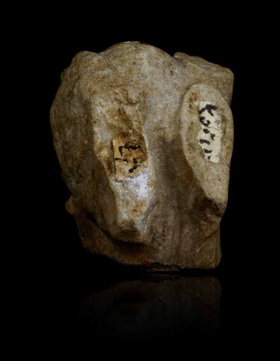 Petit buste d’Eros romain fragmentaire en marbre. 2e siècle. -photo-2