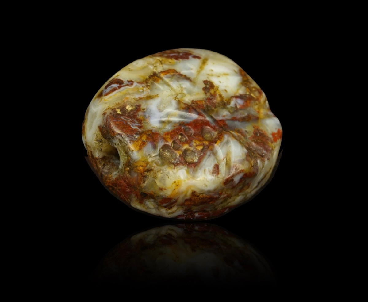 Neo-assyrian Intaglio Bead In Agate. 8th/7th Century Bc    