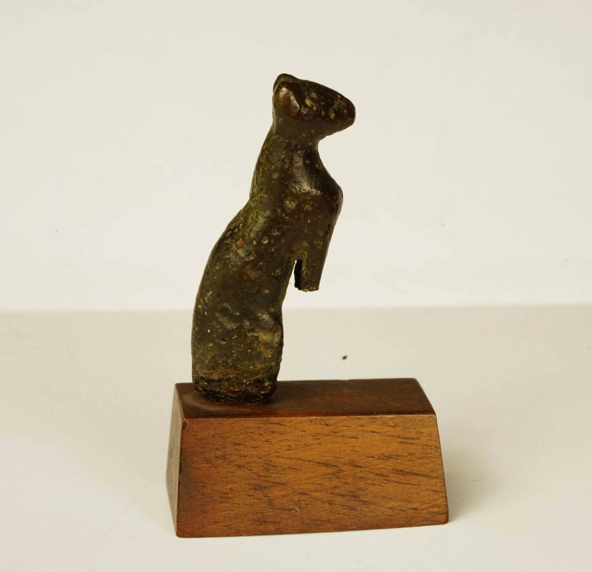 Egyptian Bronze Fragment: Goddess Bastet - Late Period-photo-2