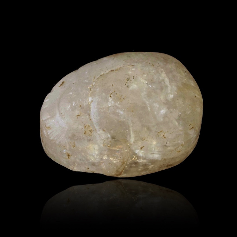 Scarabée égyptien en cristal de roche - ÉGYPTE ANTIQUE-photo-1