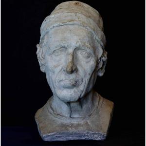 Brosseau Portrait Of Old Man - Sculptor Martinique - Salon Of 1913