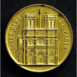 Médaille du 19e siècle : Notre Dame de Paris
