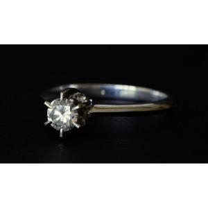 0.3 Carat Diamond Solitaire White Gold Ring