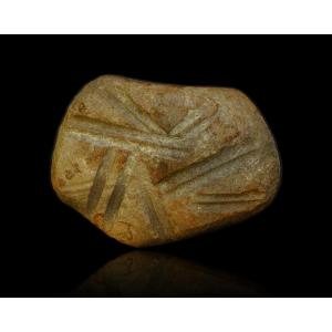 Neolithic Stone Grinding Wheel For Shaping Beads -mineralogy 