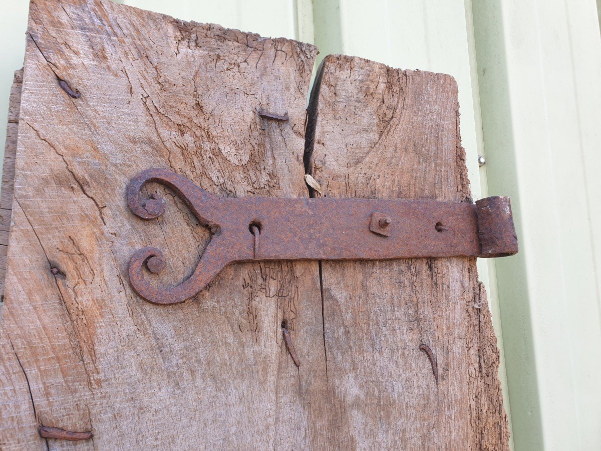 Battant De Porte En Chêne XVIème-photo-4